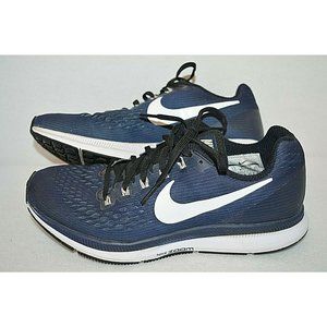 Nike Women's Zoom Pegasus 34 Blue Running Shoes Lace Up 887017-401 Size 7.5